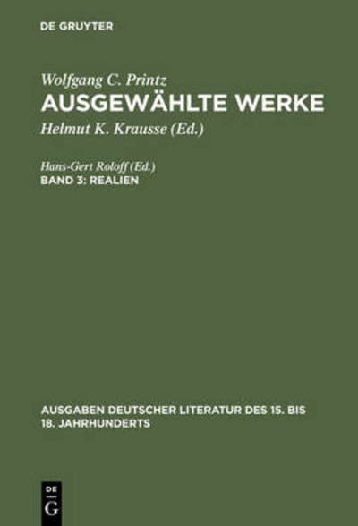 Cover for Printz · Ausgewählte Werke.03 (Buch) (1993)