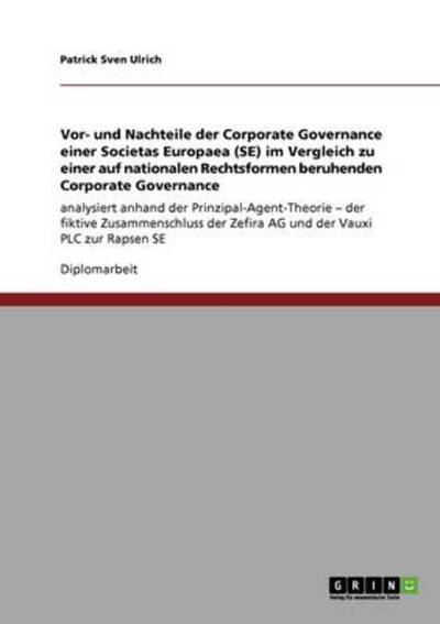 Cover for Ulrich · Vor- und Nachteile der Corporate (Book) [German edition] (2008)