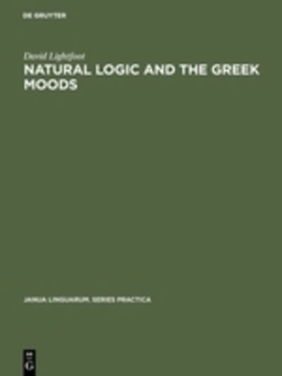 Cover for Lightfoot · Natural Logic and the Greek M (Book) (1975)