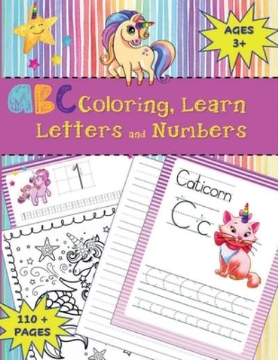 Cover for Colorful WORLD · ABC Coloring Learn Letters and Numbers - Calligraphy Tracing Book (Book) (2021)