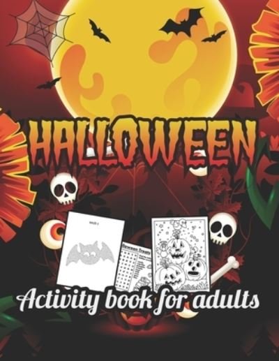 Cover for Afifa Publisher · Halloween activity books for Adults (Paperback Bog) (2020)