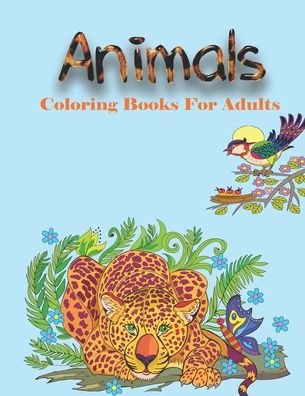 Cover for Blue Blend · Animal Coloring Books For Adults (Paperback Bog) (2020)