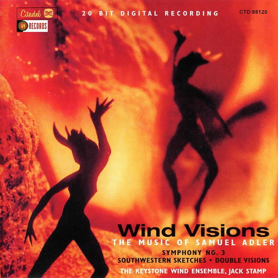 Cover for Jack Stamp &amp; the Keystone Wind Ensemble · Wind Visions: The Music Of Samuel Adler (CD) (2023)