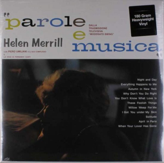 Cover for Parole E Musica · Merrill Helen (LP) (2016)