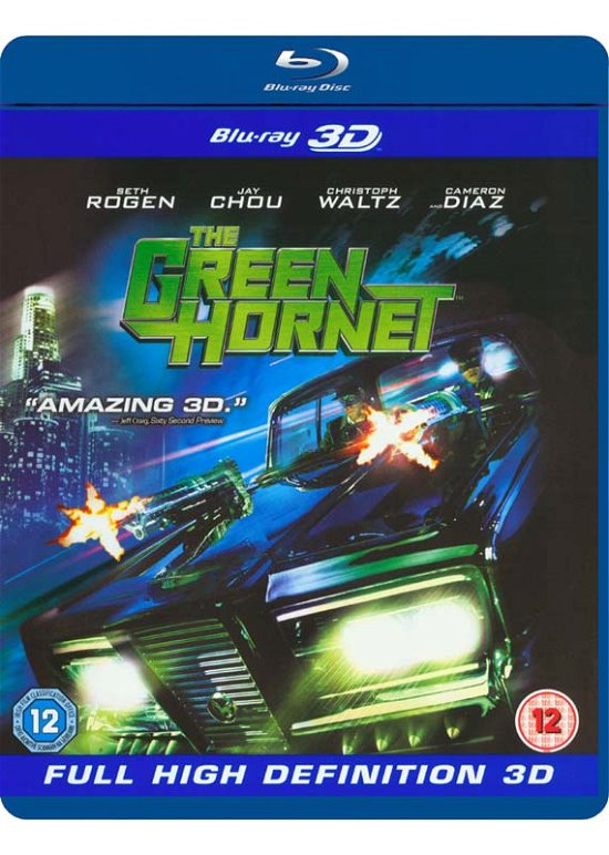 Cover for The Green Hornet (Blu-ray 3D) · The Green Hornet 3D (Blu-ray) (2011)