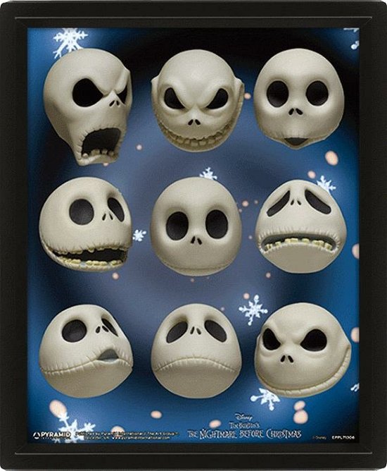 Nightmare Before Christmas (Jack Expressions) - Framed - Nightmare Before Christmas - Merchandise - NIGHTMARE BEFORE CHRISTMAS - 5051265834614 - 1. februar 2024