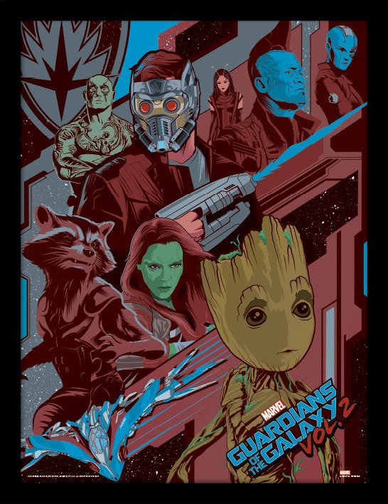 Cover for Guardians Of The Galaxy 2 · Guardians Of The Galaxy 2 - Galactic (Stampa In Cornice 30X40 Cm) (MERCH)