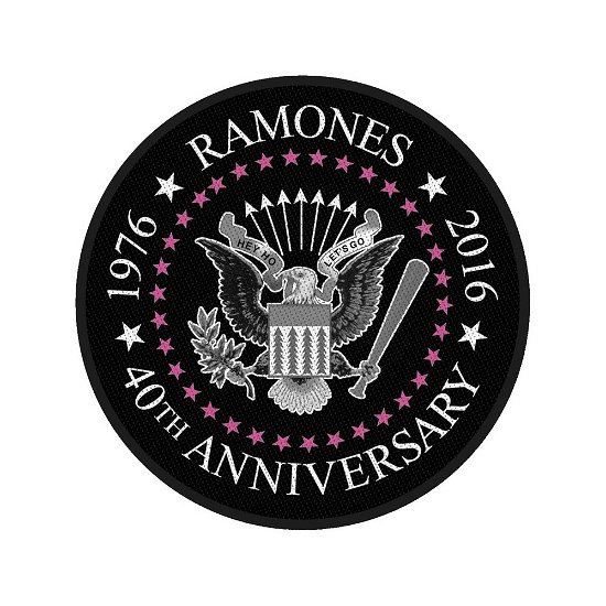 Cover for Ramones · Ramones Standard Patch: 40th Anniversary (Retail Pack) (Patch) [Black edition] (2019)