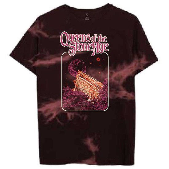 Queens Of The Stone Age Unisex T-Shirt: Planet Frame (Wash Collection) - Queens Of The Stone Age - Merchandise -  - 5056561034614 - 