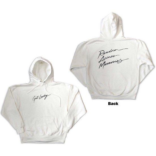 Cover for Daft Punk · Daft Punk Unisex Pullover Hoodie: Get Lucky (Back Print) (Hoodie) [size XL]