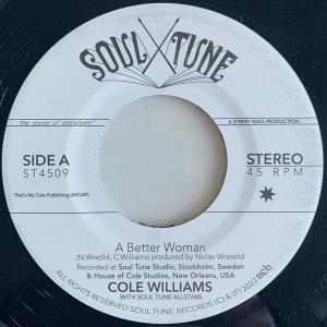 Cover for Cole Williams · A Better Woman / Organize (LP) (2022)