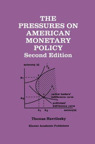 Cover for Thomas Havrilesky · The Pressures on American Monetary Policy (Hardcover Book) [2nd ed. 1995 edition] (1995)