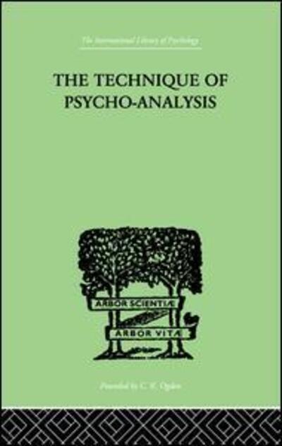 Cover for David Forsyth · The Technique Of Psycho-Analysis (Taschenbuch) (2014)