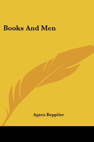 Cover for Agnes Repplier · Books and men (Paperback Book) (2007)