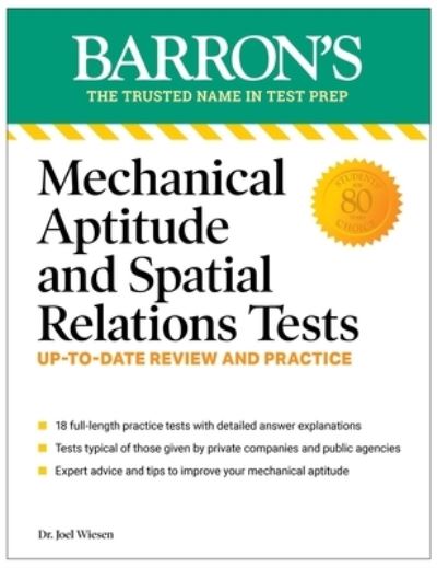 Cover for Joel Wiesen · Mechanical Aptitude and Spatial Relations Tests, Fourth Edition - Barron's Test Prep (Paperback Book) (2023)