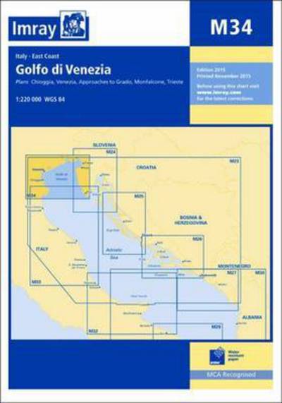 Cover for Imray · Imray Chart M34: Golfo di Venezia - M Series (Paperback Book) (2015)