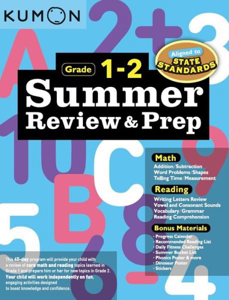 Cover for Kumon · Summer Review &amp; Prep: 1-2 (Paperback Book) (2019)