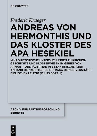 Andreas von Hermonthis und das - Krueger - Bücher -  - 9783110680614 - 21. September 2020