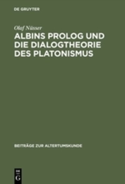 Cover for Nüsser · Albins Prolog und die Dialogtheo (Book) (1991)
