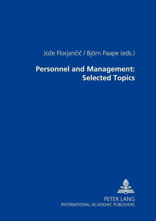 Cover for Personnel and Management: Selected Topics (Paperback Book) (2005)