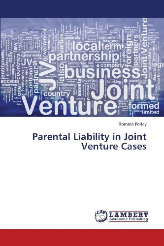 Cover for Romina Polley · Parental Liability in Joint Venture Cases (Taschenbuch) (2013)