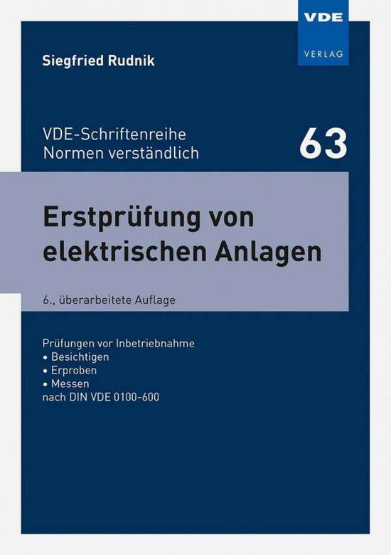 Cover for Rudnik · Erstprüfung von elektrischen Anl (Book)