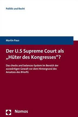 Cover for Paus · Der U.S. Supreme Court als &quot;Hüter (Bog) (2015)