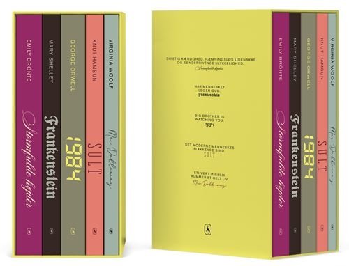 Cover for Emily Brontë; George Orwell; Virginia Woolf; Knut Hamsun; Mary Shelley · Gyldendals klassikerkasse (Hæftet bog) [1. udgave] (2024)