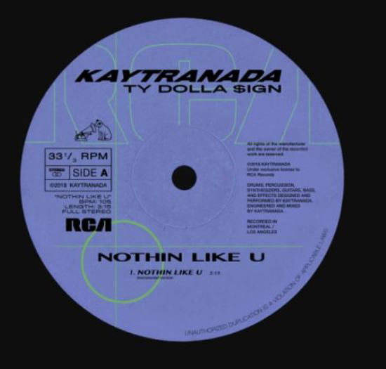 Nothin Like U / Chances - Kaytranada - Musiikki - RCA - 0190759270615 - perjantai 8. maaliskuuta 2019