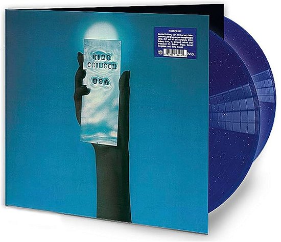 Cover for King Crimson · USA (Limited 50th Anniversary Edition) (Blue Sparkle Vinyl) (LP) [Limited 50Th Anniversary edition] (2024)