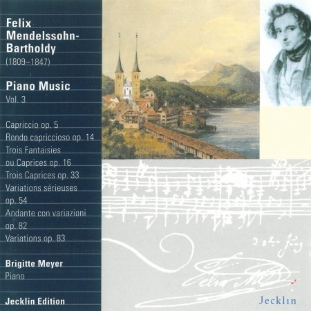 Cover for F. Mendelssohn-Bartholdy · Piano Music Vol.3 (CD) (1997)