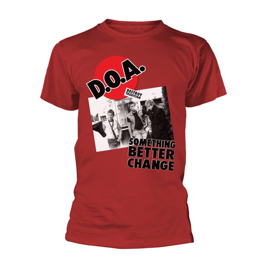 Cover for D.o.a. · Something Better Change (T-shirt) [size L] [Red edition] (2018)