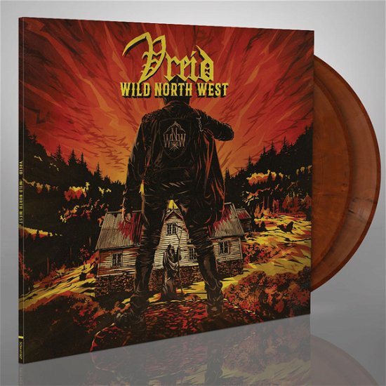 Cover for Vreid · Wild North West (Orange / Blk Marble Vinyl) (LP) [Coloured edition] (2021)