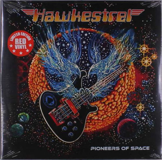 Cover for Hawkestrel · Pioneers of Space (Red Vinyl) (LP) [Coloured edition] (2020)