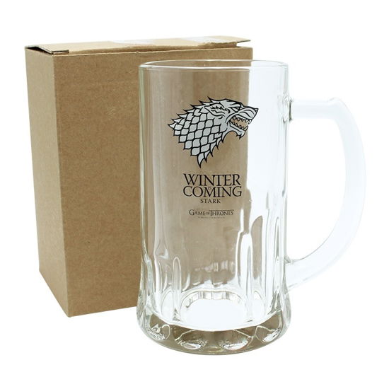 Game Of Thrones - Glas 50 cl: Winter is Coming Stark - Game Of Thrones - Produtos - ABYstyle - 3700789215615 - 7 de fevereiro de 2019