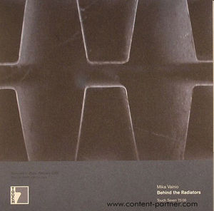 Cover for Mika Vainio · Behind the Radiators (7&quot;) [EP edition] (2008)