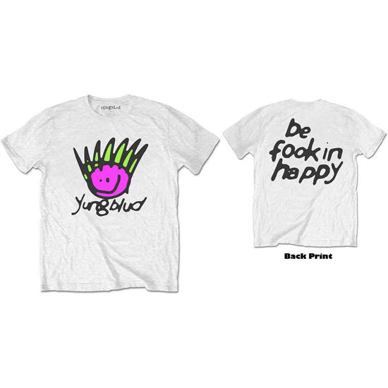 Yungblud Unisex T-Shirt: Face (Back Print) - Yungblud - Merchandise -  - 5056368610615 - 