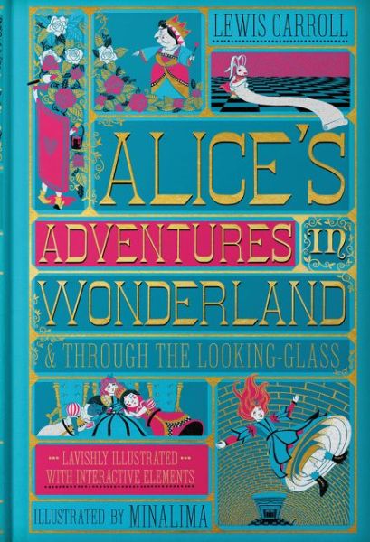 Cover for Lewis Carroll · Alice's Adventures in Wonderland (MinaLima Edition): (Illustrated with Interactive Elements) (Hardcover Book) [Minalima edition] (2019)