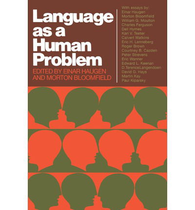 Cover for Morton Bloomfield · Language as a Human Problem (Paperback Book) (1974)