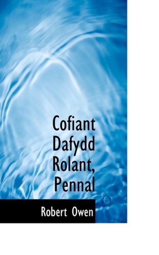 Cover for Robert Dale Owen · Cofiant Dafydd Rolant, Pennal (Paperback Book) (2008)