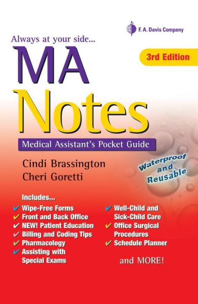 Cover for Cindi Brassington · Ma Notes:Medical Assistants Pkt Gde 3e (Paperback Book) (2016)