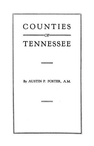 Cover for Mel Foster · Counties of Tennessee (Paperback Book) (2009)