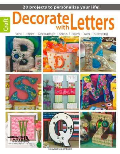 Cover for Leisure Arts · Decorate with Letters (Paperback Book) (2012)