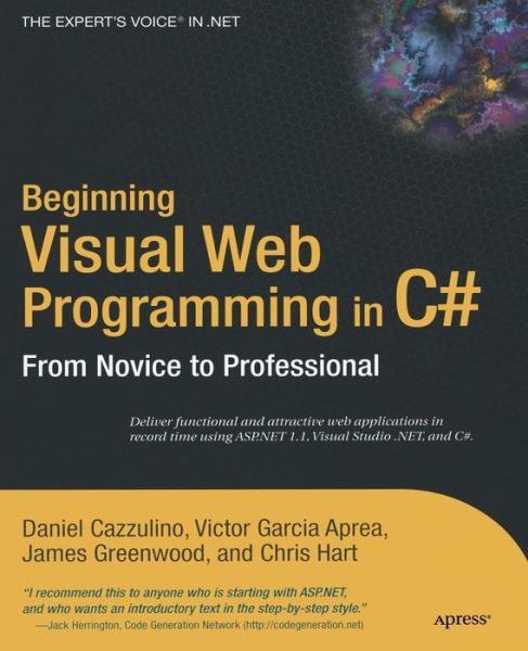Cover for Daniel Cazzulino · Beginning Visual Web Programming in C#: from Novice to Professional (Paperback Book) (2004)