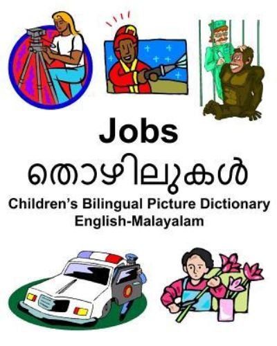 Cover for Richard Carlson Jr · English-Malayalam Jobs Children's Bilingual Picture Dictionary (Paperback Book) (2019)
