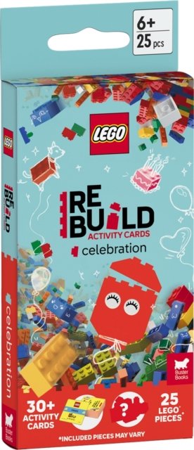 Cover for Lego® · LEGO®  Books: ReBuild Activity Cards: Celebration (with over 30 activity cards and 25 LEGO elements) (Flashcards) (2025)