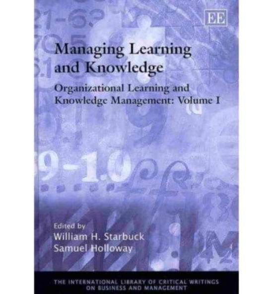 Man Learn & Know (VOL 1) - Starbuck - Books - Edward Elgar Publishing Ltd - 9781847204615 - April 30, 2008