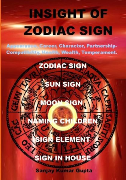 Cover for Sanjay Kumar Gupta · Insight of Zodiac Sign (Pocketbok) (2017)