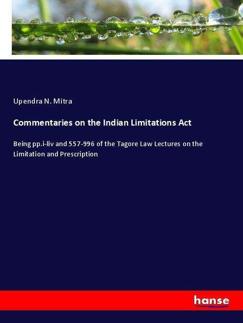 Cover for Mitra · Commentaries on the Indian Limita (Bog)