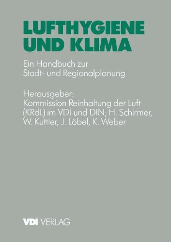 Cover for H Schirmer · Lufthygiene Und Klima: Ein Handbuch Zur Stadt- Und Regionalplanung - VDI-Buch (Pocketbok) [1993 edition] (2014)